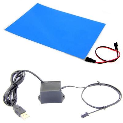 China Indoor or outdoor high quality EL A5 backlight paper sheet with DC5V USB inverter power for sale