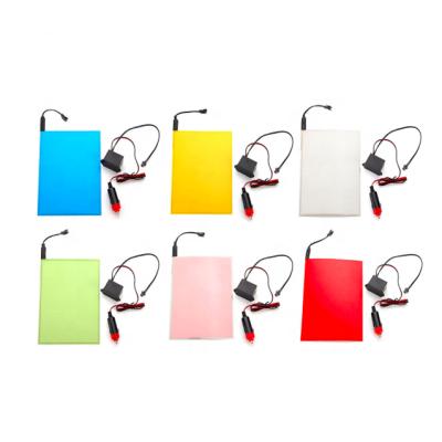 China Standard EL A5 Backlight Sheet In Various Colors EL Panels With Rectangular DC12V Inverter for sale