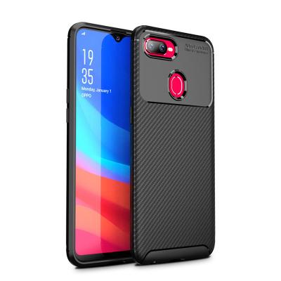 China Shockproof Suitable for oppo reno3pro carbon fiber beetle TPU mobile phone case a91 full package frosted fashion soft silicone case for sale