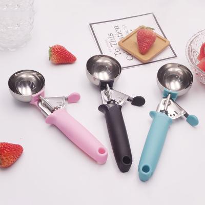 China Sustainable Professional Kitchen Utensils Multifunctional Stainless Steel And PP Cream Scooper for sale