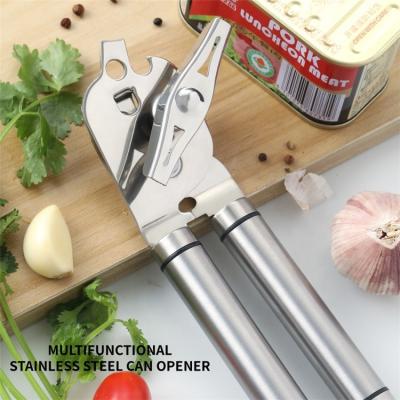 China Safety Multifunctional Durable Home Kitchen Metal Beer Bottle Manual Stainless Steel Can Opener for sale