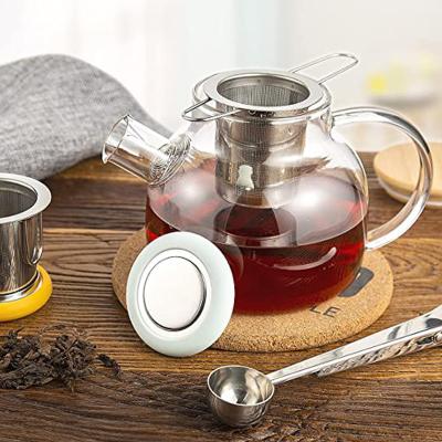 China Wholesale Luxury Viable Food Grade Tea Infusers Mesh Filter Loose Leaf Stainless Steel Fine Tea Infuser Cup With Double Handle for sale