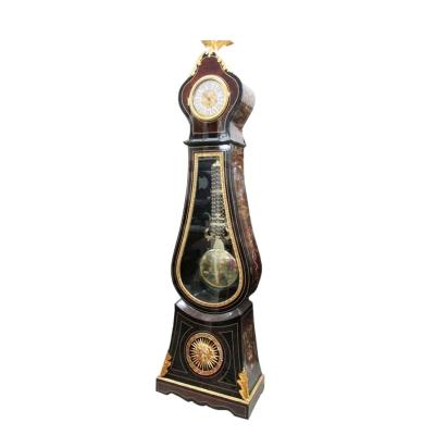 China Customized pure copper gilded luxury furniture EUROPEAN complete design luxury European style furniture floor clock DF0889A for sale