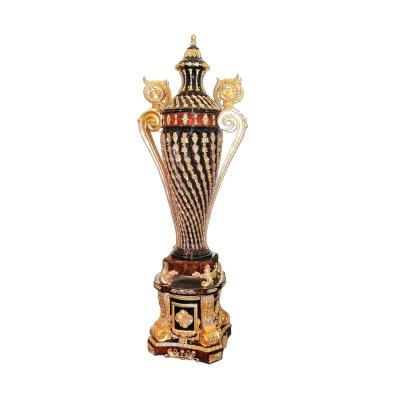 China EUROPEAN Customized Full Trophy Furniture Luxury Design Pure Copper Gold Plated Decorative Furniture DF0902 for sale