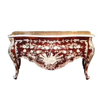 China Customized Design Luxury European Style Complete Entrance Cabinet Furniture Copper Clad Furniture DF/0928 for sale