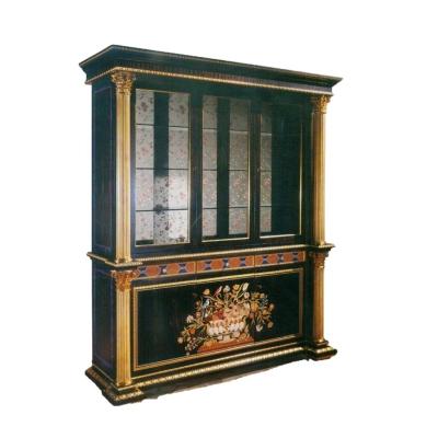 China Handmade Classic European Style Customized Furniture Design Luxury Library Furniture for sale