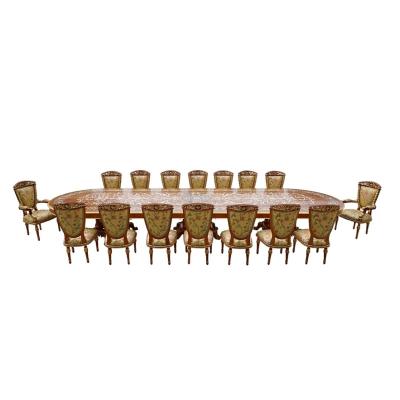 China Adjustable Home Dining Room Furniture Table Sets Luxury Dining Table Set (Hight) Antique for sale