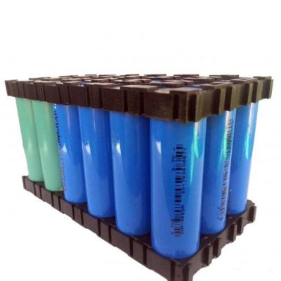 China Pc+pp+gp 100pcs/bag 18650 Battery Cylindrical Bracket 22x22mm Li-ion Cell Storage Lithium Support for sale