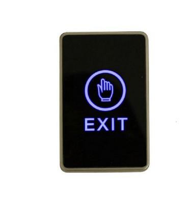 China Organic Glass Infrared Push Contact Door Release Exit Button Suitable For Access Control System 86mm*86mm*25mm for sale