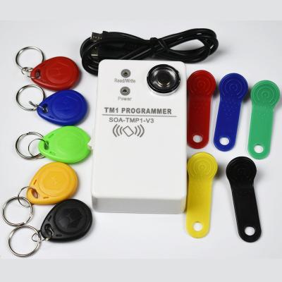 China iButton& rfid id card & Electronic Keyfob access control rfid 125khz key card tag keyfob copier and iButton RW1990 duplicator for sale