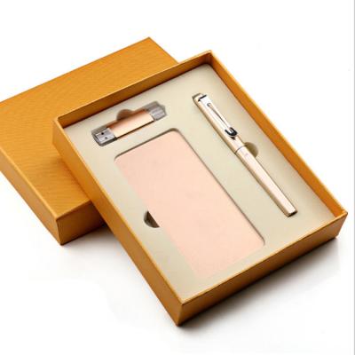 China Dual Port Charge Customized Logo Printing Business Promotional Gift Set Power Bank 6000mAh for sale