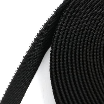 China Viable Custom Waist Hook And Loop 100% Nylon Elastic Band Black And White For Medical Sporting Goods Abdominal Bandages for sale