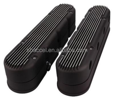 China Cool Design GM LS Finned Aluminum Valve Covers With Mounts And Spool Covers for sale