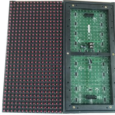 China OUTDOO-INDOOR best price factory price simple red single color P10 led display module outdoor single color led display module P10 for sale