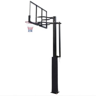 China Basketball Playing China In-ground Hand Lift Basketball Hoop Factory Produced Height Adjustable Basketball Rack for sale