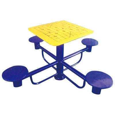 China The Villages Outdoor Chess Table Outdoor Metal Equipment Villages Exercise Checkers Table for sale