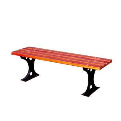 China Patio Bench Garden Park Wooden Benches Seat With Steel Frame for sale