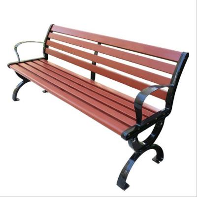 China Anti-corrosion bench chair foot cast aluminum outdoor public park bench seat with backrest for sale