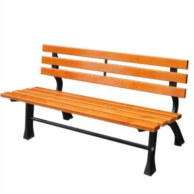 China Anti - Corrosion 1.2m 1.5m Cast Iron Park Benches Plastic Wooden Composite Park Chair Height 1.8m for sale