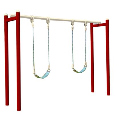 China Outdoor Furniture High Quality Steel Double Swings Outdoor Exercise Equipment Outdoor Swing Sets For Adults And Children for sale