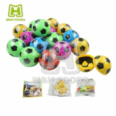 China Surprise Soccer Candy Toy Sweet Chewing Gum With Tattoo Ball for sale