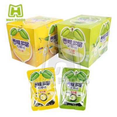 China Natural Fruit Flavor Crunchy Soft Candy Jelly in Bags for sale