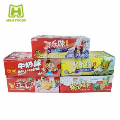 China Natural Colorful Fruity Hard Candy 3.5g Lollipop In Box for sale