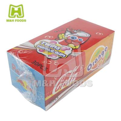 China 14pcs Sweet Twins Fruity Bubble Gum Candy CG0120 for sale