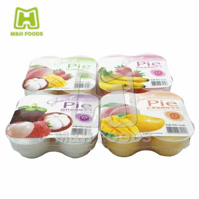 China Natural Delicious Four Flavor Pie Jelly In Cup for sale