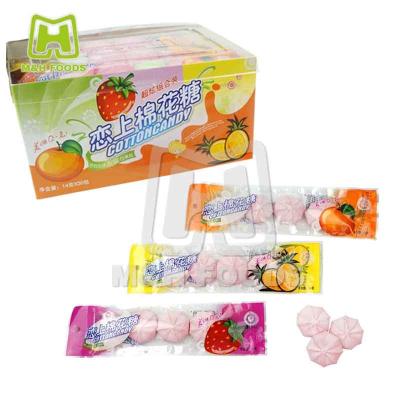 China Natural Filled Jam Marshmallow Love Fruity Cotton Candy for sale