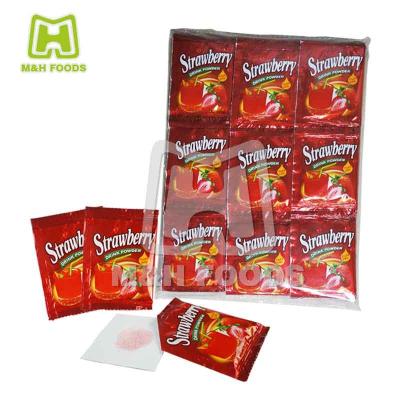 China Natural Mini Bags Strawberry Flavored Drink Powder Candy for sale