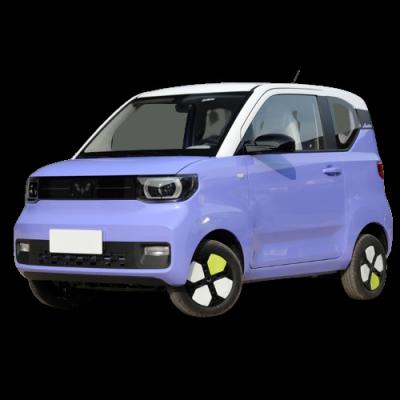 China Leather SGMW WuLing HongGuang Mini EV Pure Electric Car 4 Seats Mini Vehicle  NEDC Range 120km 2WD Macaron Edition for sale