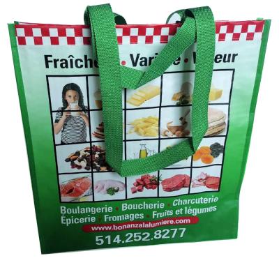 China Universal Customized Shopping Bag Handled With Logo Print Tote Shopping Bag Reusable Shopping Bag for sale