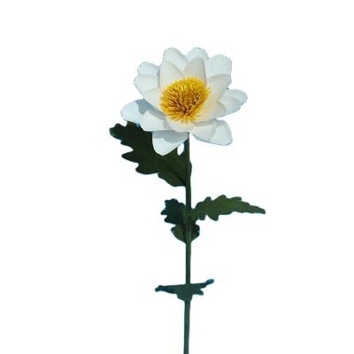 China Home Decotation Giant Artificial Paper Flowers Stem Backdrop Stand Along For Wedding Flowers Show Stands for sale