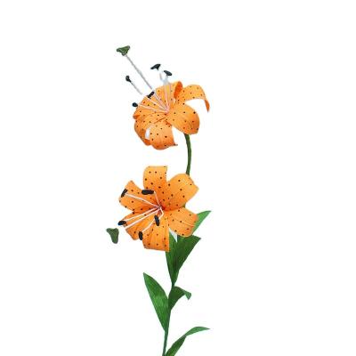 China High Quality Handmade Artificial Giant Tiger Lily Wedding Home Decoration Indoor New Product Paper Flower Paper Flower Decoration for sale