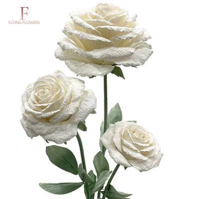 China Adult Rose Flower Standing Giant Paper Artificial Flowers Wedding Ceremony and Ceremony Wedding Party Decoration for sale