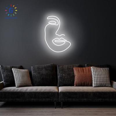 China Buildings Popular Indoor Neon Wall Lights Letter Sign Template Logo Neon Sign For Home Party Event Decoration for sale