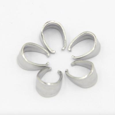 China Jewelry Accessories Wholesale Necklace Clasp Stainless Steel Clip Melon Seeds Clasp For Diy Pendant Making for sale