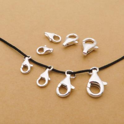 China 925 Sterling Silver High Quality Sterling Silver Wholesale 925 Lobster Clasp Necklace Bracelet Accessories for sale