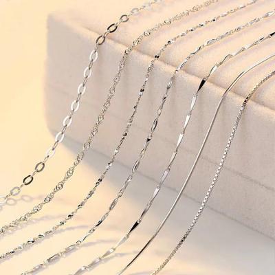 China Fashionable Jewelry Findings 925 Jewelry Accessories Lady Necklace Chains Silver Necklace Custom for sale