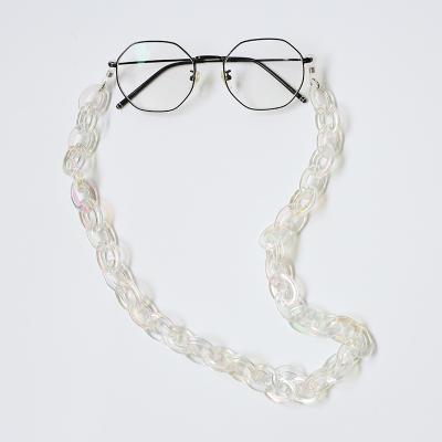 China Jewelry Making 2020 Simple Design Eyeglass Holder Necklace Acrylic Material Sunglasses Chain For Women Jewelry for sale