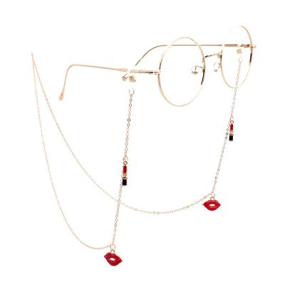 China Jewelry Making Wholesale Gold Sunglasses Chain Multi Style Fashion Glass Chain Strap for sale