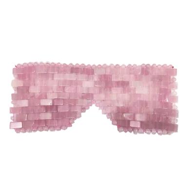 China Whitening Rose Quartz Jade Sleep Cooling Natural Facial Eye Mask For Beauty for sale