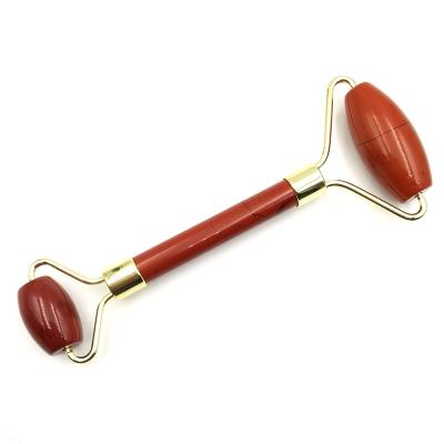 China Face Lift Personal Care Jade Roller Jasper Face Roller Anti Aging Red Face Massage for sale