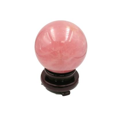 China China polished pink rose quartz crystal ball amethyst ball for decoration for sale