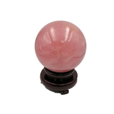 China China Wholesale Natural Rose Quartz Crystal Ball Healing Sphere From China For Decoration for sale