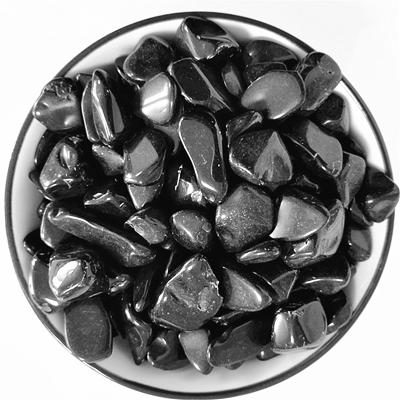 China China Natural Black Obsidian Gemstone Tumbled Loose Gravel Tumbled Crystal Stone Obsidian for sale