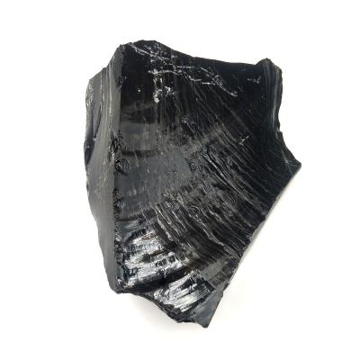 China China Obsidian Raw Stone Rough Black Obsidian Chunks For Jewelry Making for sale