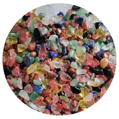 China China Stone Colorful Gem Healing Stones Gravel Tumbled Crystal Stone For Decoration for sale