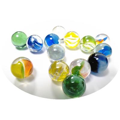 China Kids Toy Use Shooting Glass Clear Marble Glass Beads Game Shooter Decoration Aquarium Glass Beads 14mm 16mm 22mm for sale